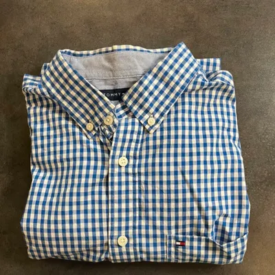 Chemise Tommy Hilfiger Vichy bleu taille M